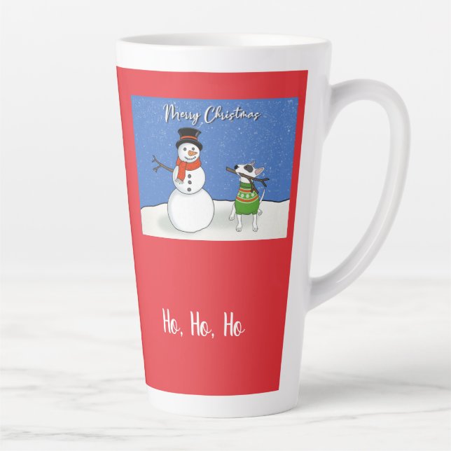 Rex The TV Terrier Christmas Latte Mug (Right)