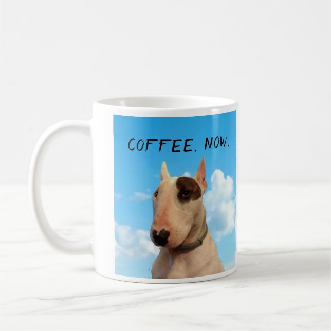 Rex The TV Terrier Coffee Now Mug (Left)