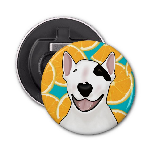Rex The TV Terrier Fruits Tote Bottle Opener (Front)