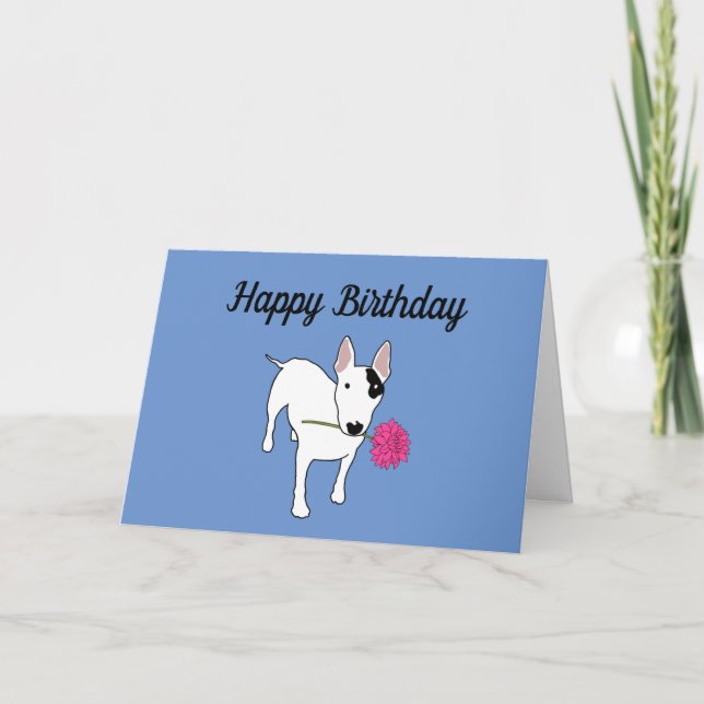 Rex The TV Terrier Happy Birthday Card (Front)