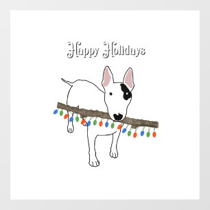 Rex The TV Terrier Happy Holidays window cling