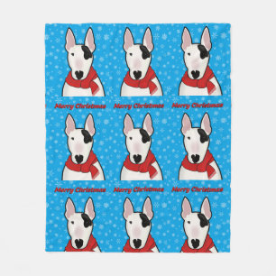 Rex The TV Terrier Merry Christmas Throw Fleece Blanket
