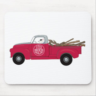 Rex The TV Terrier Red Truck Mouse Mat