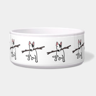 Rex The TV Terrier Stick Of The Day pet food bowl
