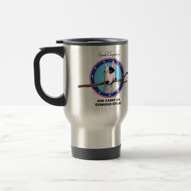 Rex The TV Terrier Travel Mug (Left)