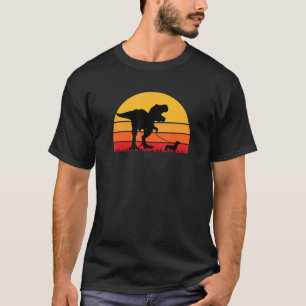 Rex Walking Dachshund Doxie Weiner Dog Trex Rex Di T-Shirt