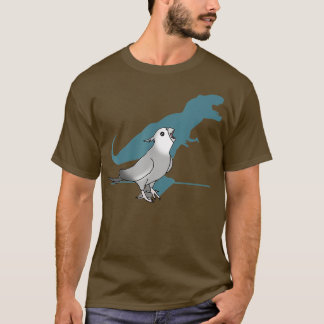 rex white faced cockatiel Funny grey cockatiel din T-Shirt