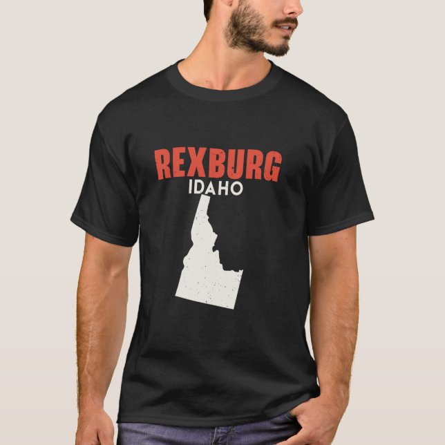 Rexburg Idaho USA State America Travel Idahoan  T-Shirt (Front)