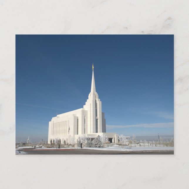 Rexburg LDS Temple Postcard (Front)