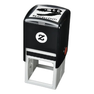 Rexcellent! T-rex Dinosaur Skull Self-inking Stamp