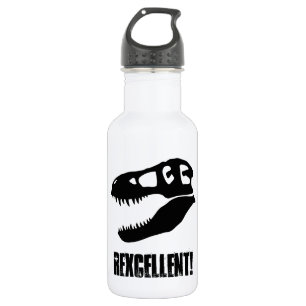 "Rexcellent!" T-Rex Skull 532 Ml Water Bottle