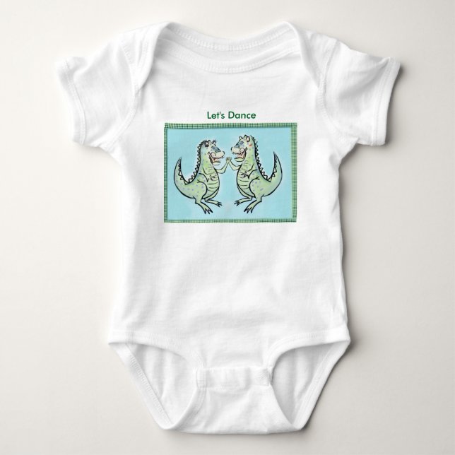Rexie and Rex Baby Bodysuit (Front)