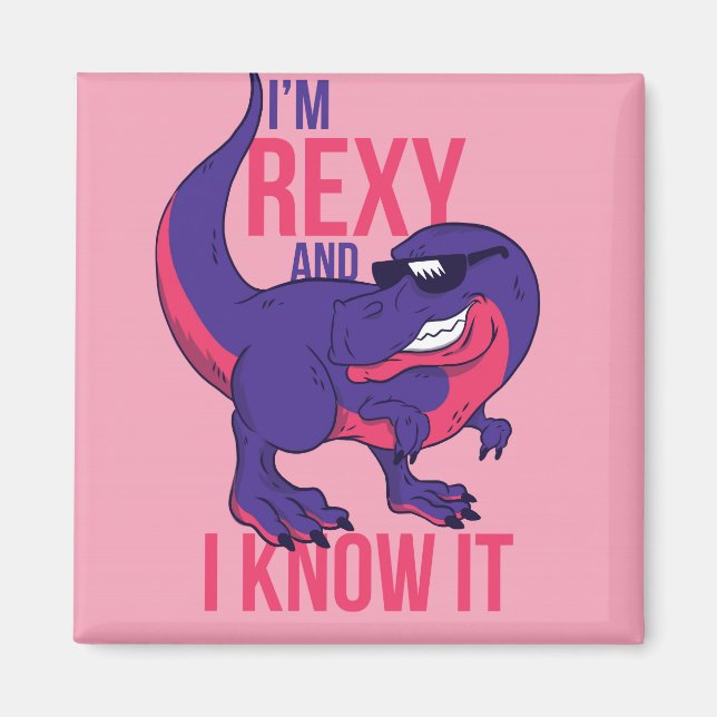 Rexy Pun Magnet (Front)