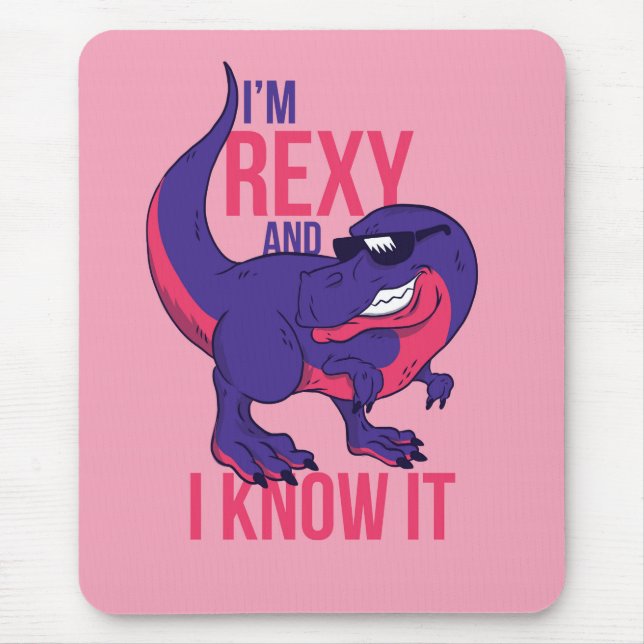 Rexy Pun Mouse Mat (Front)