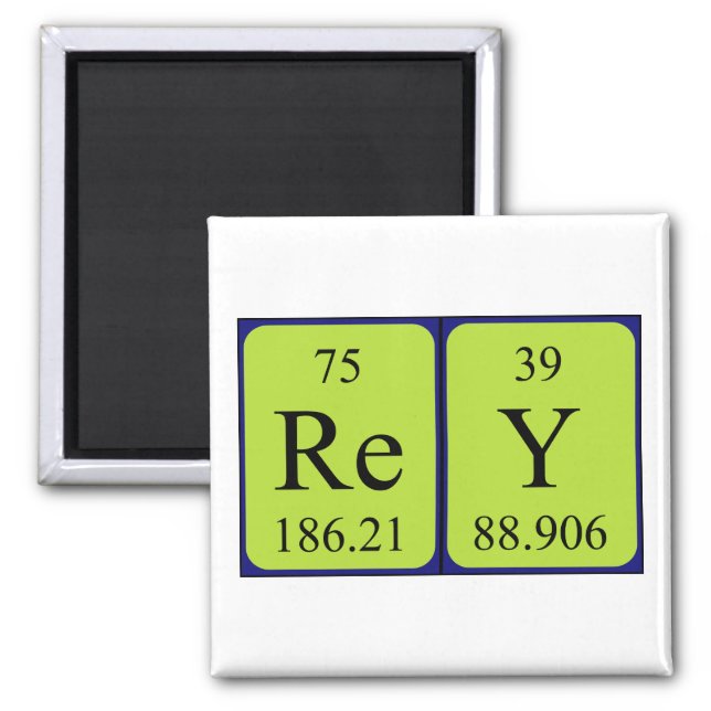 Rey periodic table name magnet (Front)