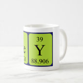 Rey periodic table name mug (Front Right)