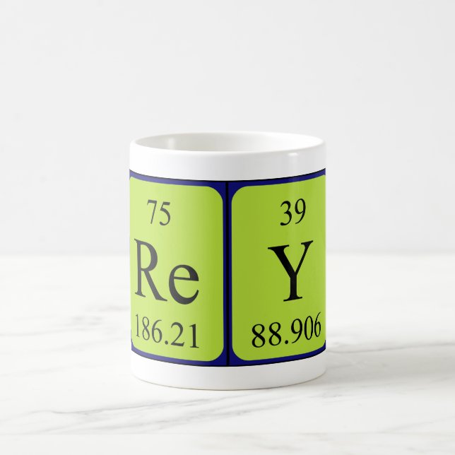 Rey periodic table name mug (Center)