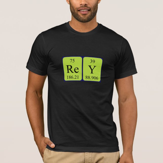 Rey periodic table name shirt (Front)