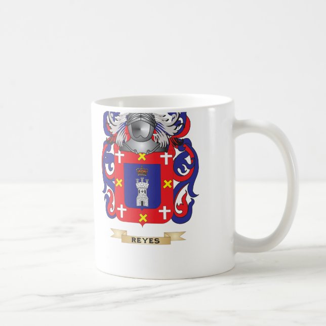Reyes Coat of Arms (Family Crest) Coffee Mug (Right)