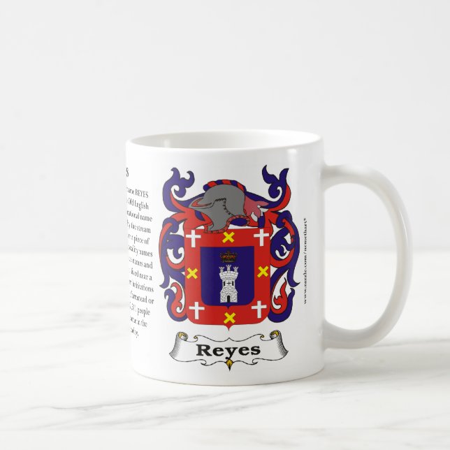 Reyes Family Coat of Arms Mug (Right)
