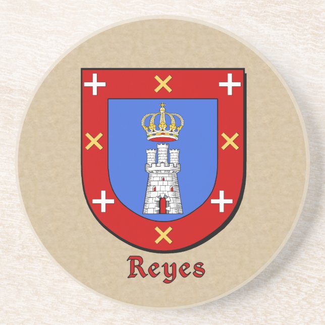 Reyes Heraldic Shield Coaster (Front)