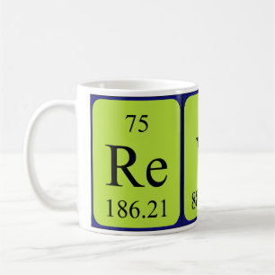 Reyes periodic table name mug