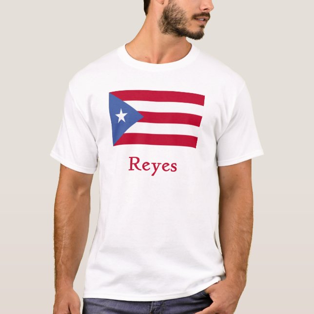 Reyes Puerto Rican Flag T-Shirt (Front)