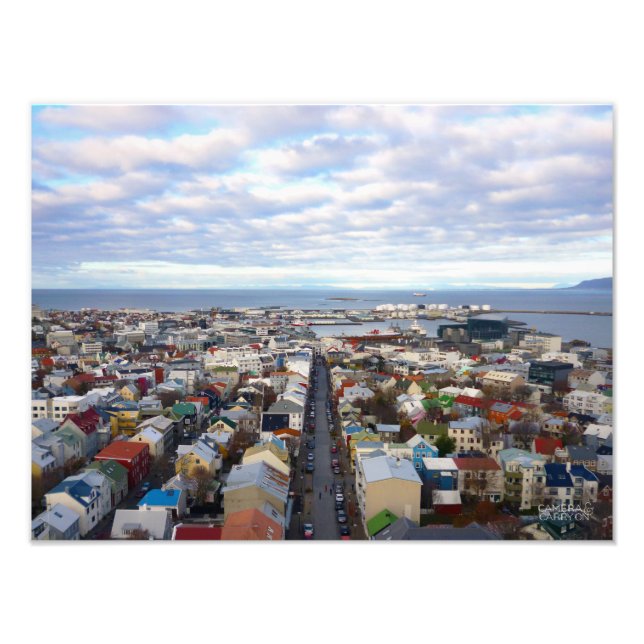 Reykjavik Cityscape // Reykjavik, Iceland Photo Print (Front)