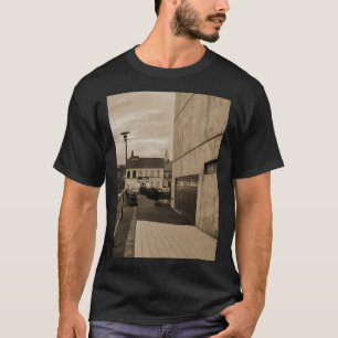 Reykjavik Icealnd Sepia Photograph Hallgrímskirkja T-Shirt