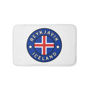 Reykjavik Iceland Bath Mat