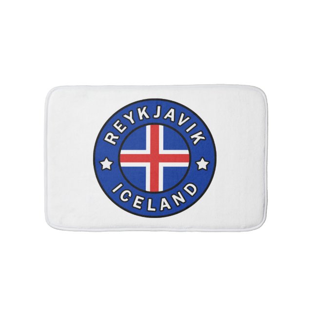 Reykjavik Iceland Bath Mat (Front)