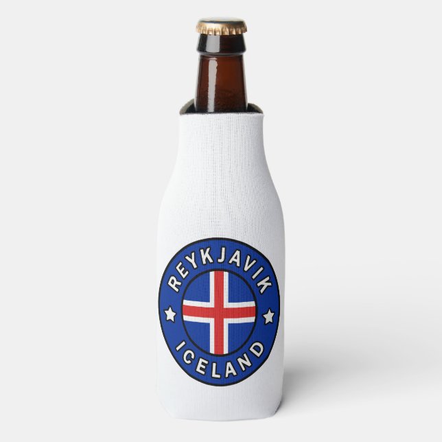 Reykjavik Iceland Bottle Cooler (Bottle Front)