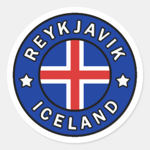 Reykjavik Iceland Classic Round Sticker