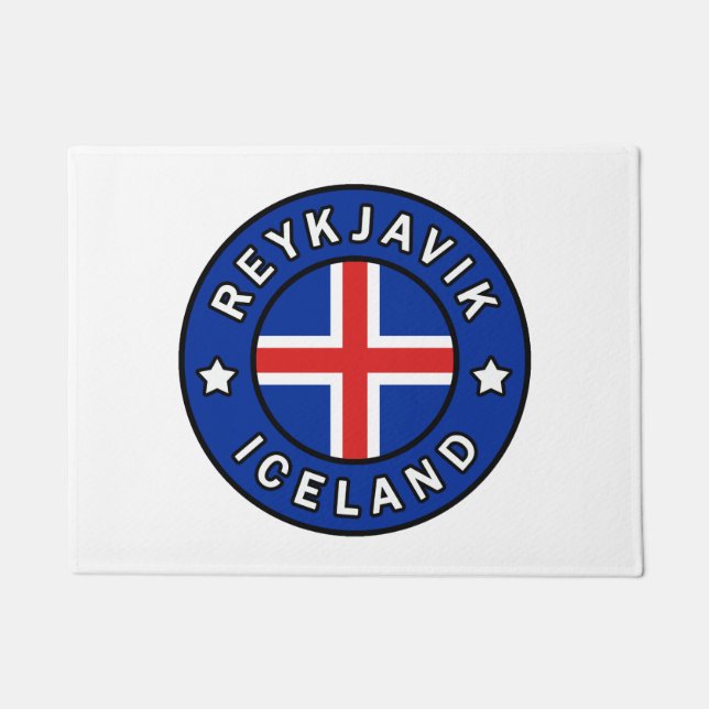 Reykjavik Iceland Doormat (Front)