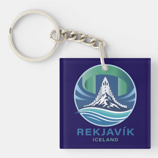 Reykjavik Iceland Europe Key Ring (Front)
