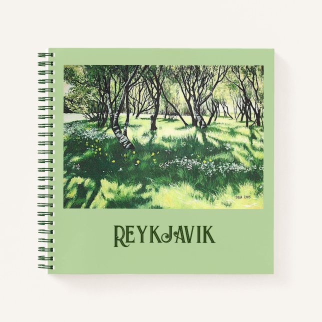 Reykjavik Iceland fine art spiral notebook by Pola (Front)