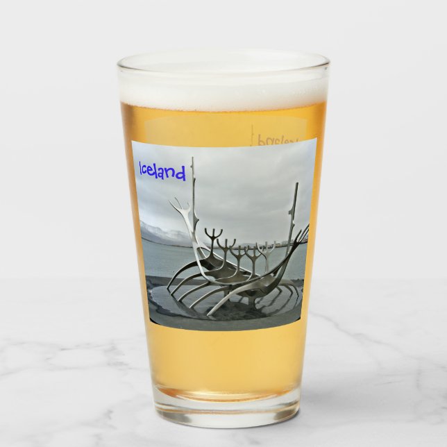Reykjavik Iceland Glass (Front Filled)