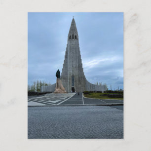 Reykjavik Iceland Hallgrimskirkja Cathedral Photo Postcard