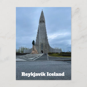 Reykjavik Iceland Hallgrimskirkja Personalise Postcard
