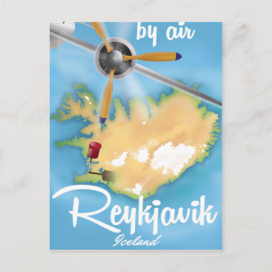 Reykjavik, Iceland holiday travel poster