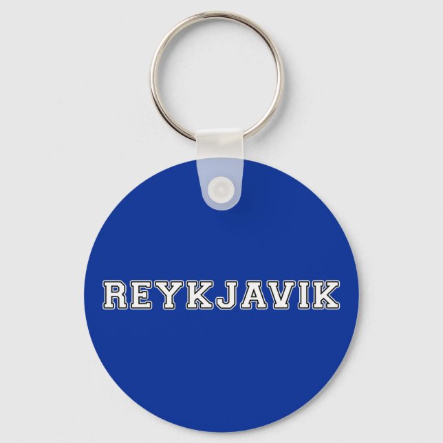 Reykjavik Iceland Key Ring (Front)
