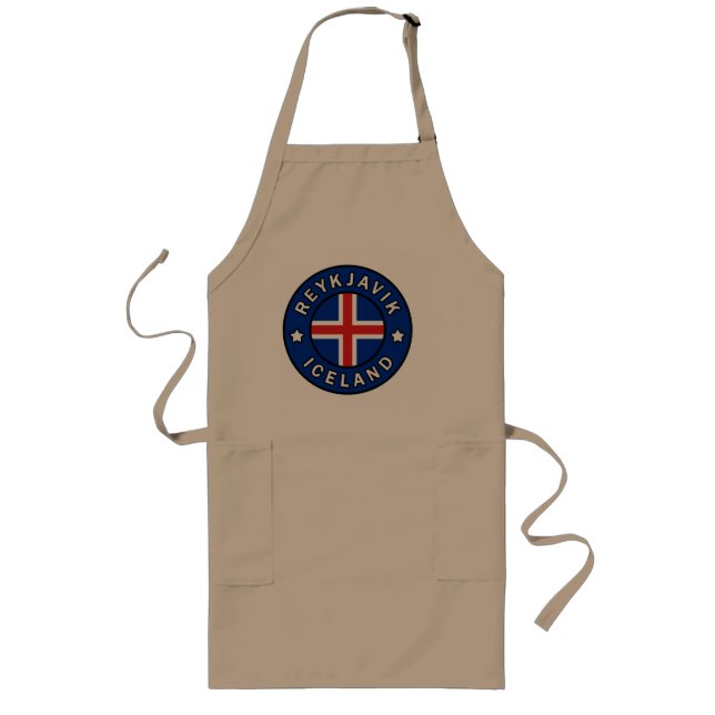Reykjavik Iceland Long Apron (Front)