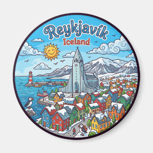 Reykjavík Iceland Magnet