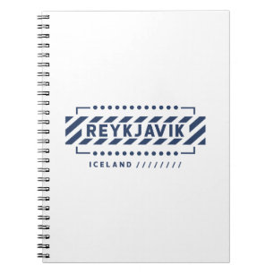 Reykjavik Iceland Modern Geometric Design Notebook