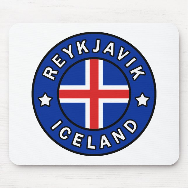 Reykjavik Iceland Mouse Mat (Front)