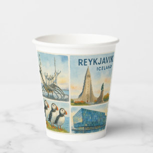 Reykjavik Iceland multiview  Paper Cups