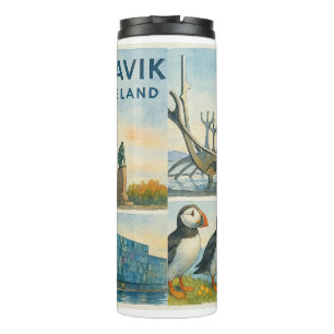 Reykjavik Iceland multiview  Thermal Tumbler