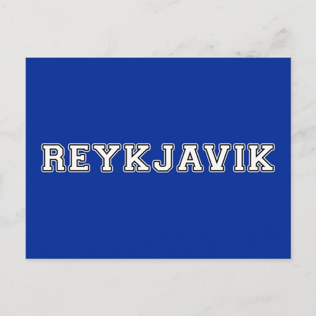 Reykjavik Iceland Postcard (Front)