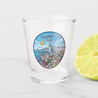 Reykjavík Iceland Shot Glass