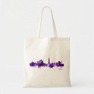 Reykjavik Iceland Skyline Purple 2.22.22 Date Tote Bag